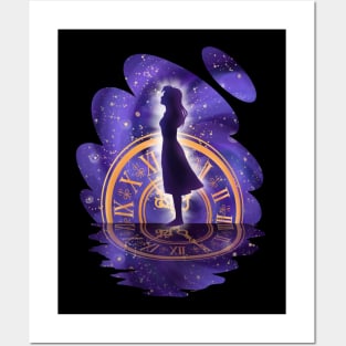 Mystic Timekeeper's Silhouette Posters and Art